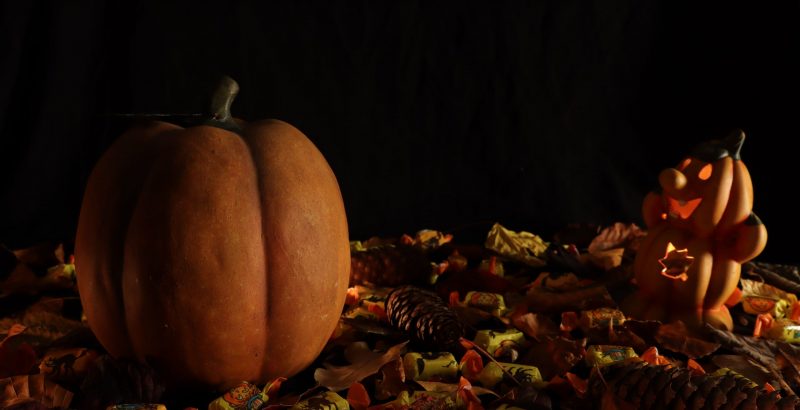 Helloween 002 Hintergrund Kürbisse